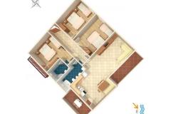 Apartmani with sea view Cihorich Apartman 1 foto 1