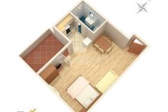 Apartmani with sea view Cihorich Apartman 4 – studio foto 1