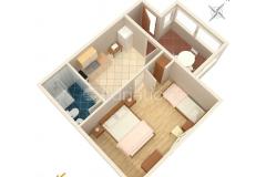 Apartmani Katica Apartman 3: (3+0) – A3 up foto 1
