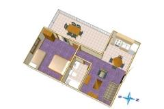 Apartmani Parun Apartman 1 – 1. A3+2 foto 5