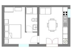 Apartmani Martinovka Apartman 1 – A1 (2+2) foto 1