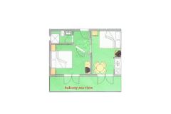 Vila Snježana Apartman 2: (2+2) – 2+2seaview foto 1