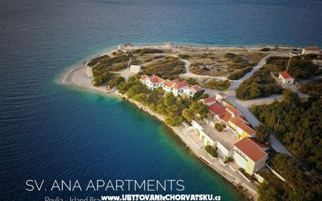 Apartmani Sv. Ana - smještaj otok Brač Hrvatska