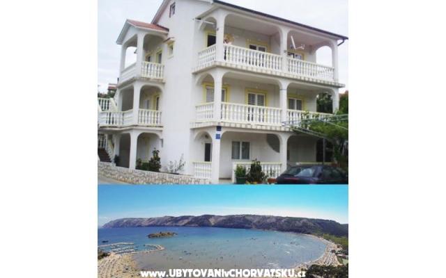 Apartmani Zora - smještaj otok Rab Hrvatska