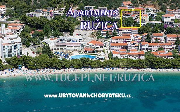 Apartmani Ružica - smještaj Tučepi Hrvatska