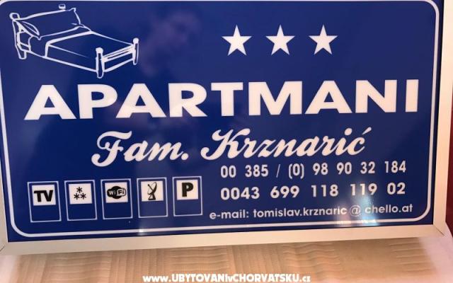 Apartmani Krznaric - smještaj otok Vir Hrvatska